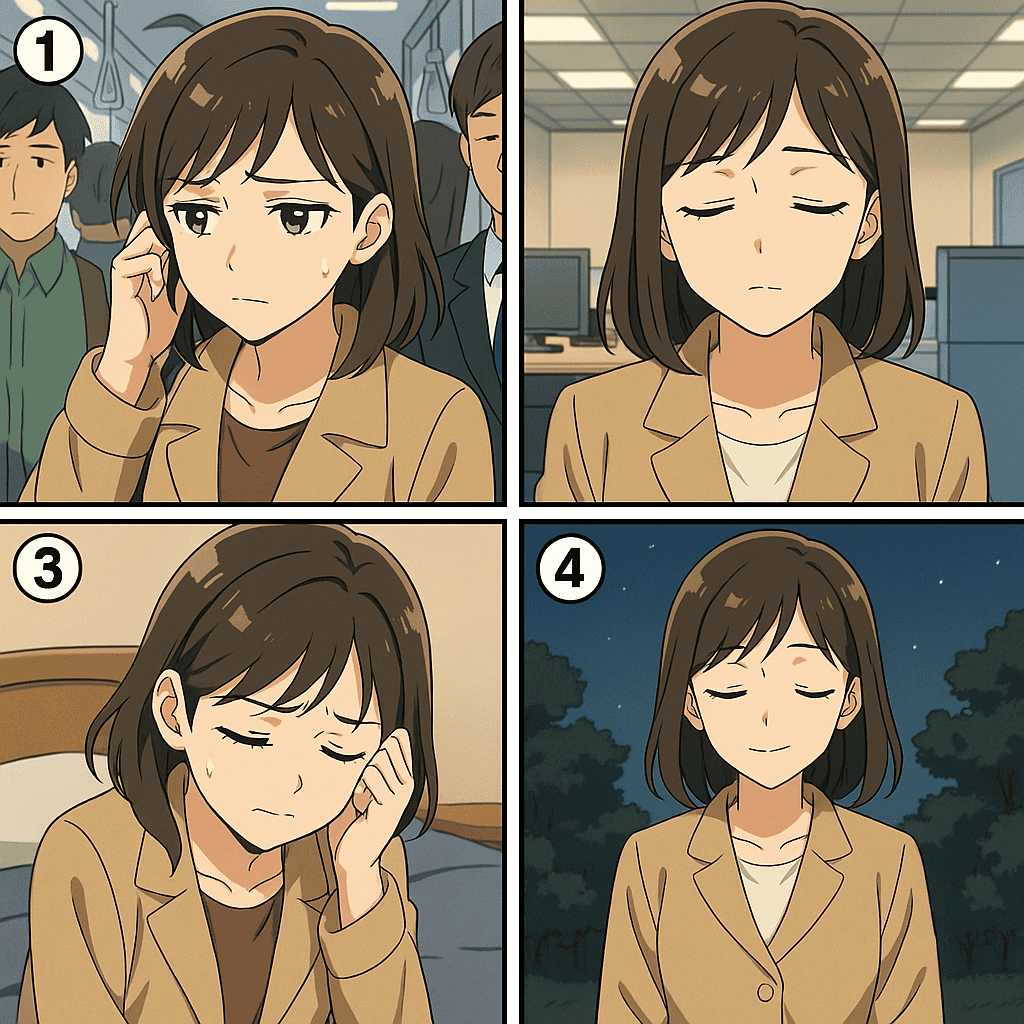 外部刺激に疲れやすい30代女性