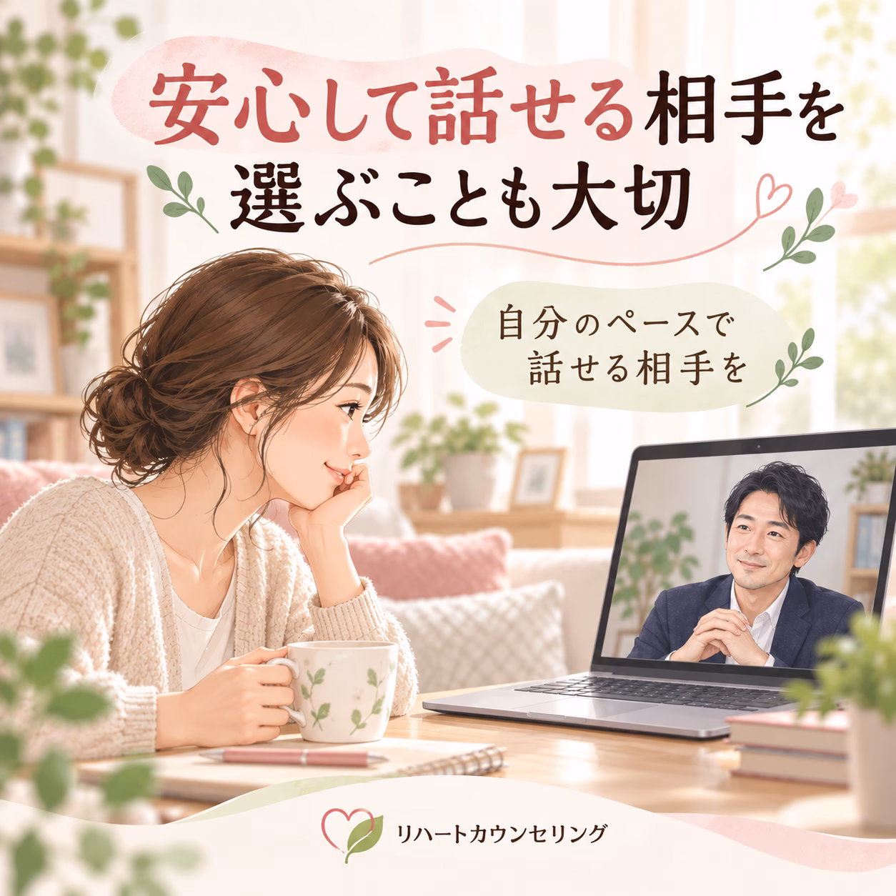 安心して話せる相手を選ぶことも大切