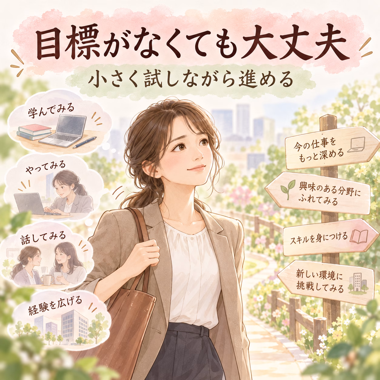 将来の目標が決まっていなくても、キャリアは育てられる