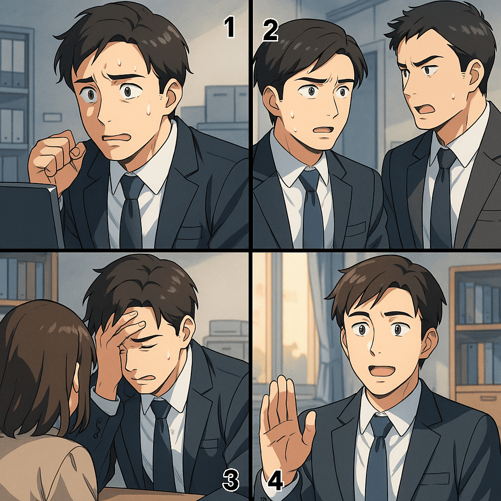 職場で「NO」と言えず悩む30代男性の場合