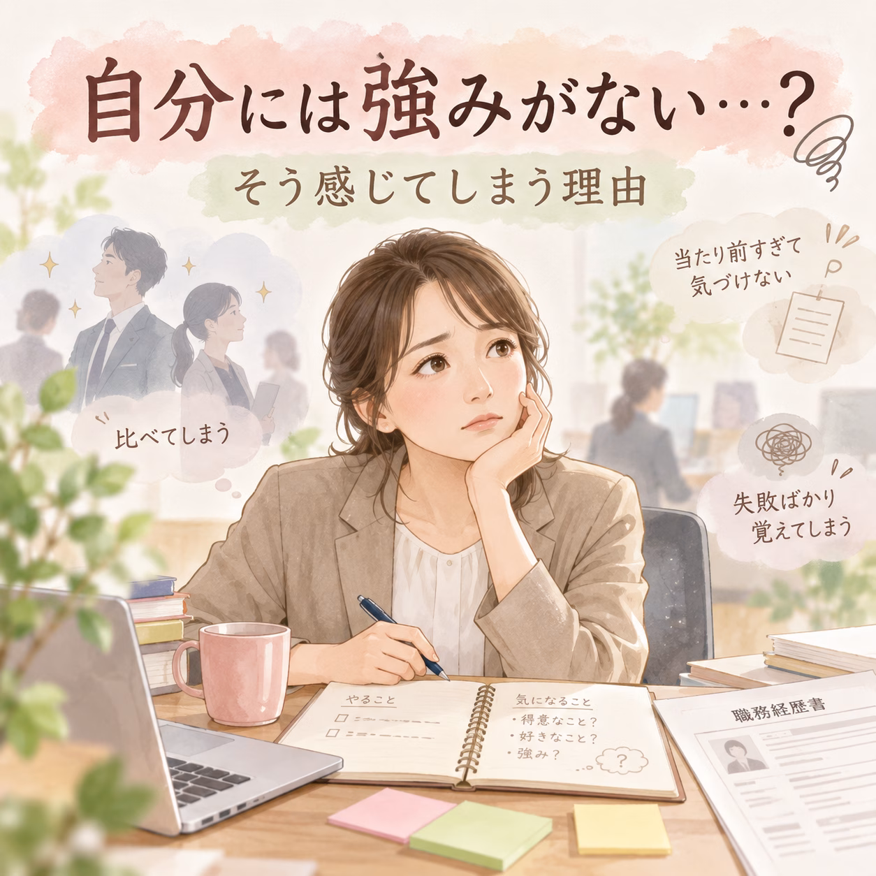 「自分には強みがない」と感じてしまう理由