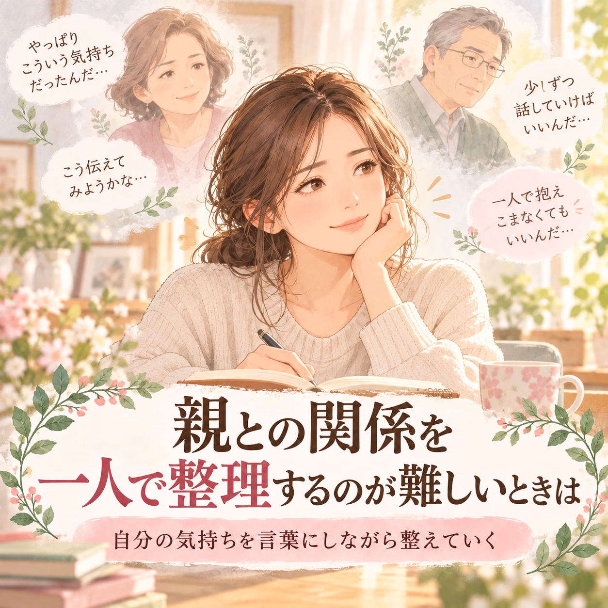 親との関係を一人で整理するのが難しいときは