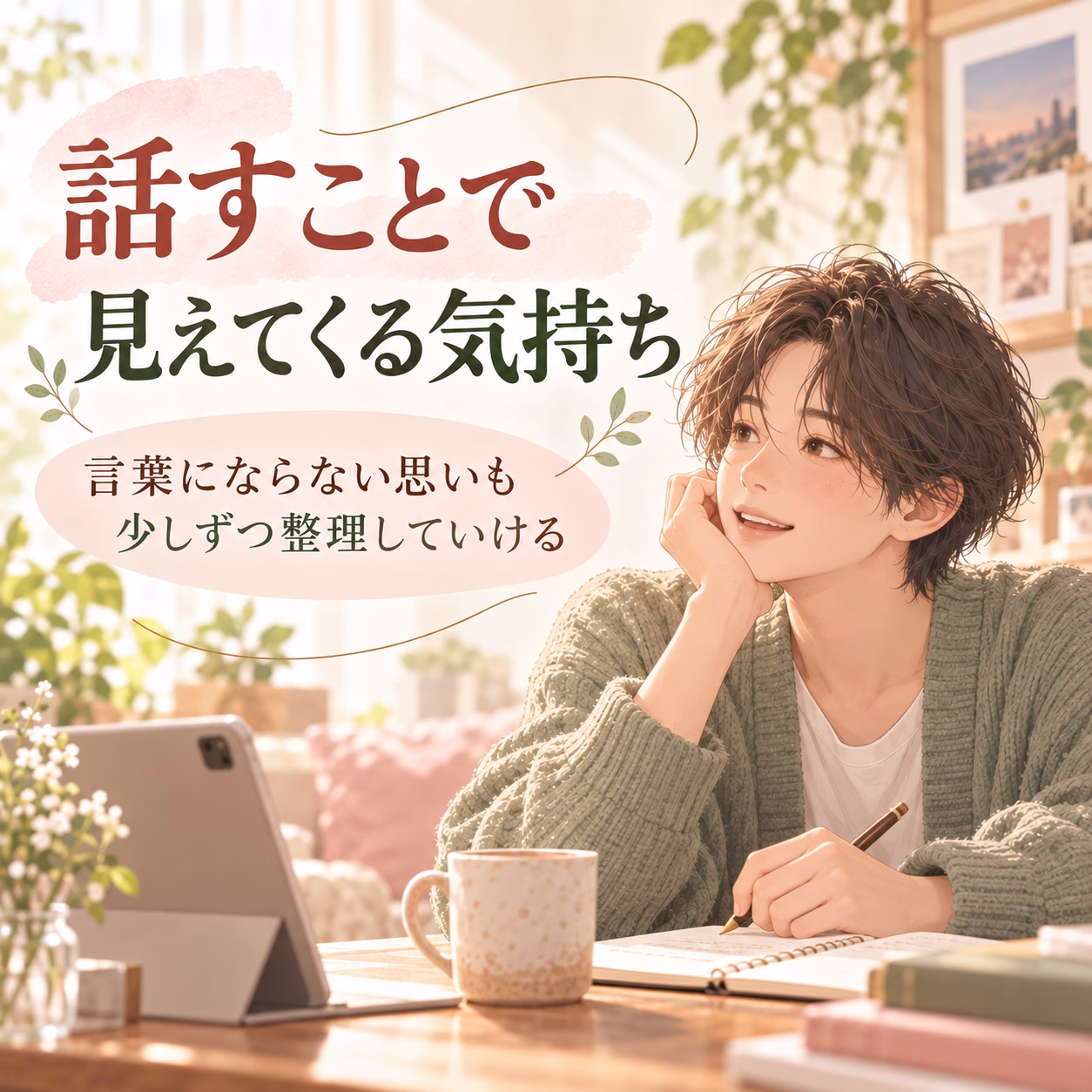 誰かに話すことで、自分の気持ちが見えてくることもある