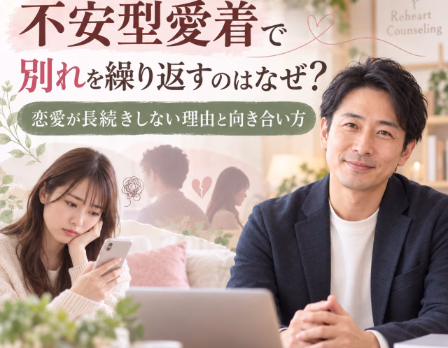 不安型愛着で別れを繰り返すのはなぜ？恋愛が長続きしない理由と向き合い方