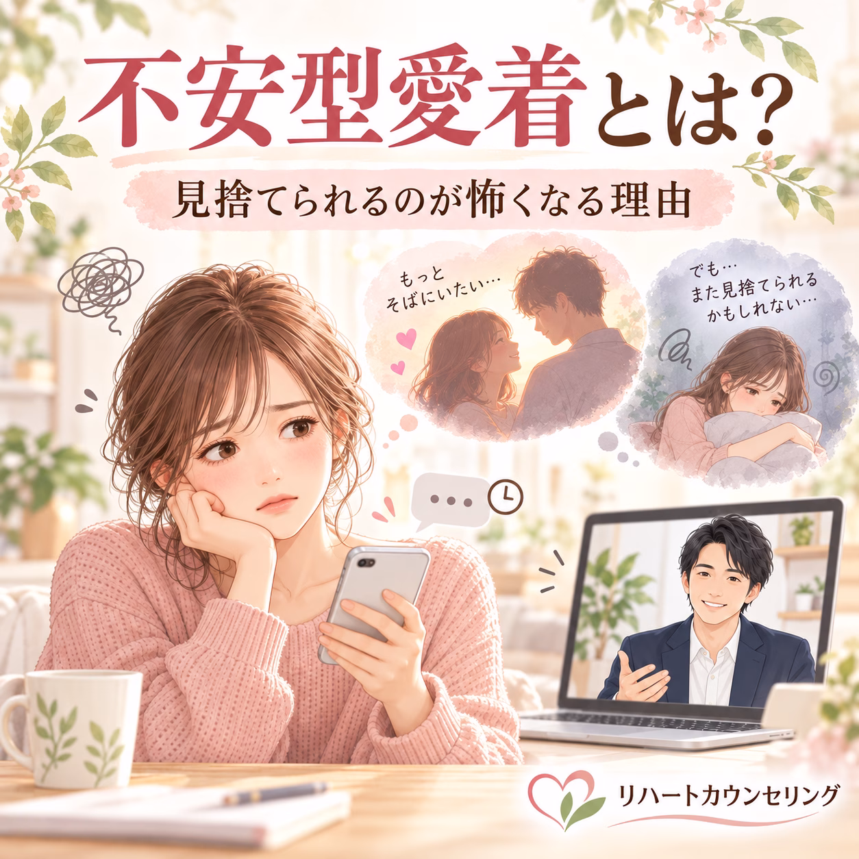 不安型愛着とは？見捨てられるのが怖くなる理由