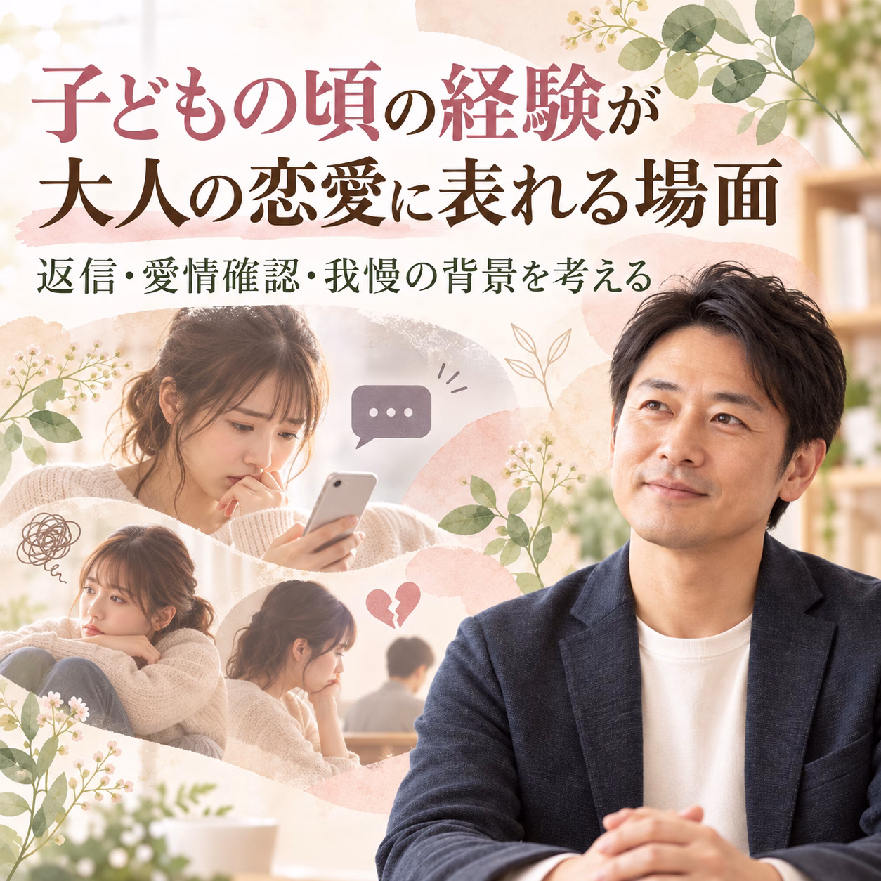 子どもの頃の経験が大人の恋愛に表れる場面