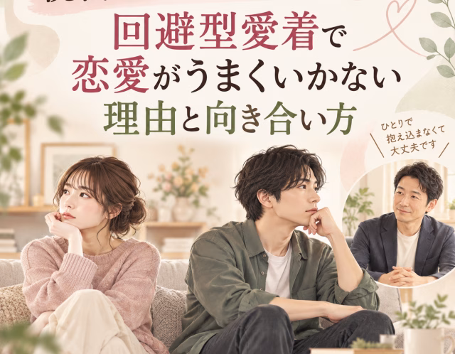 親密になるのが怖い…回避型愛着で恋愛がうまくいかない理由と向き合い方