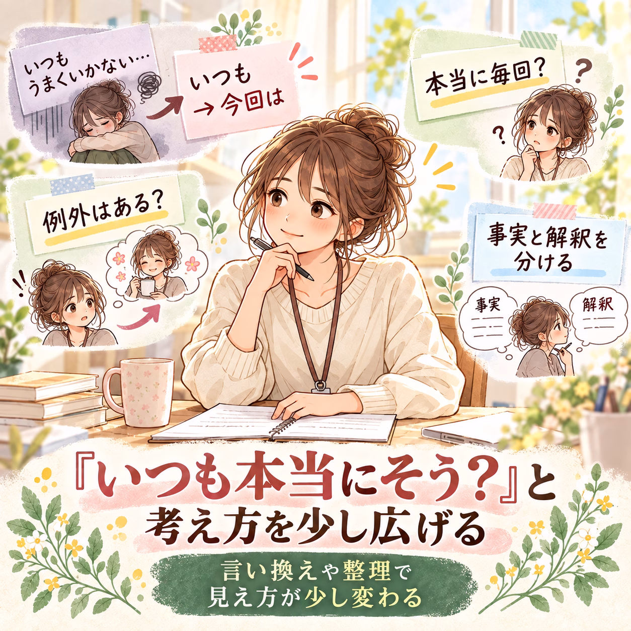「いつも本当にそう？」と考え方を少し広げる