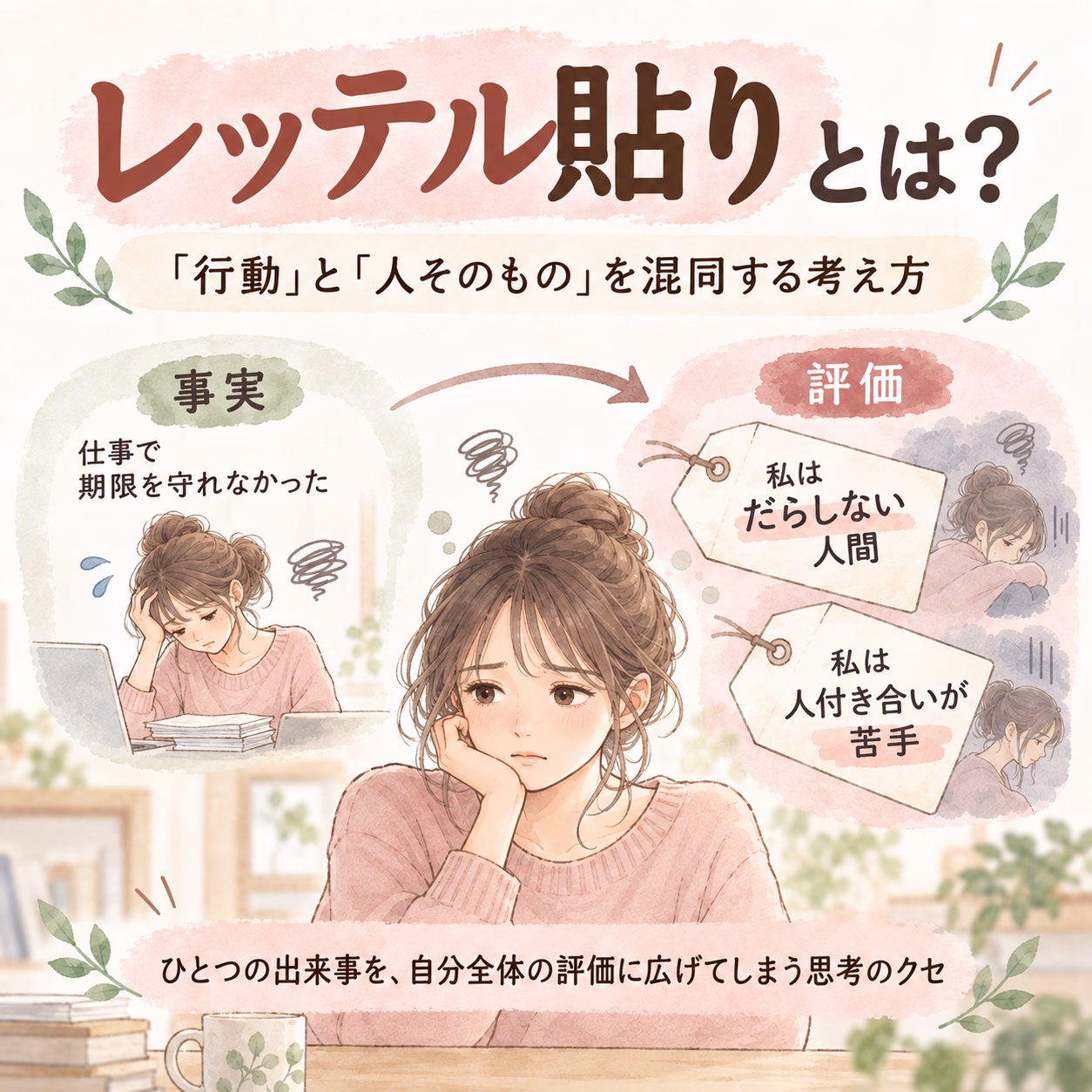 レッテル貼りとは?「行動」と「人そのもの」を混同する考え方
