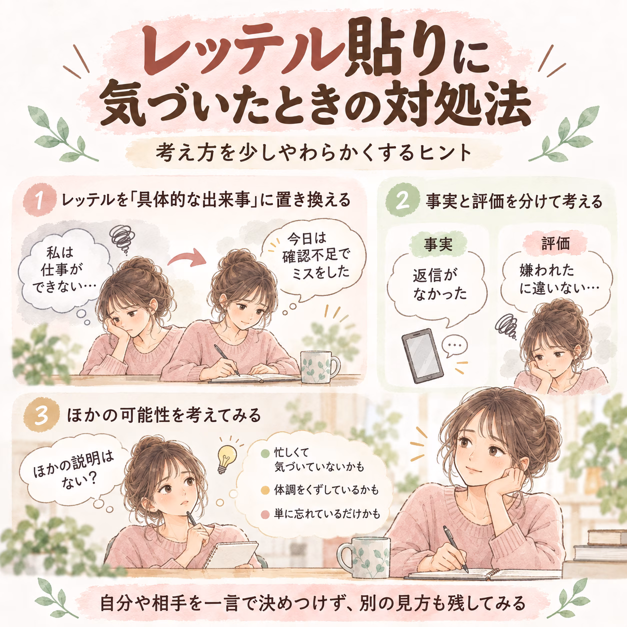 レッテル貼りに気づいたときの対処法