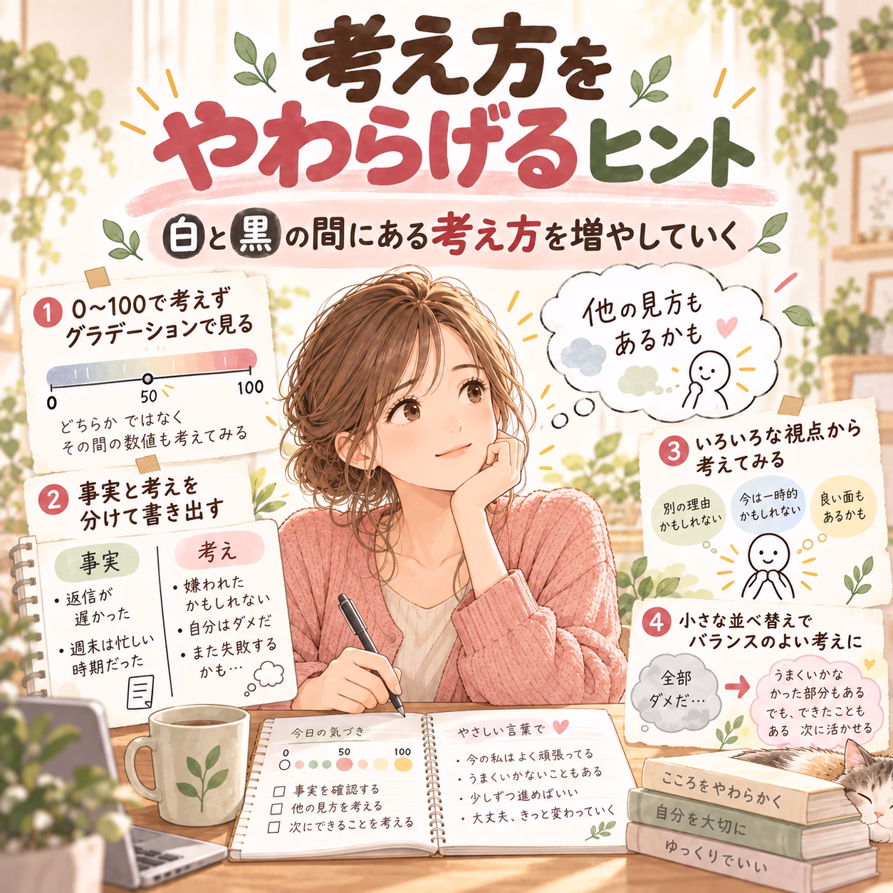 二分割思考をやわらげる方法