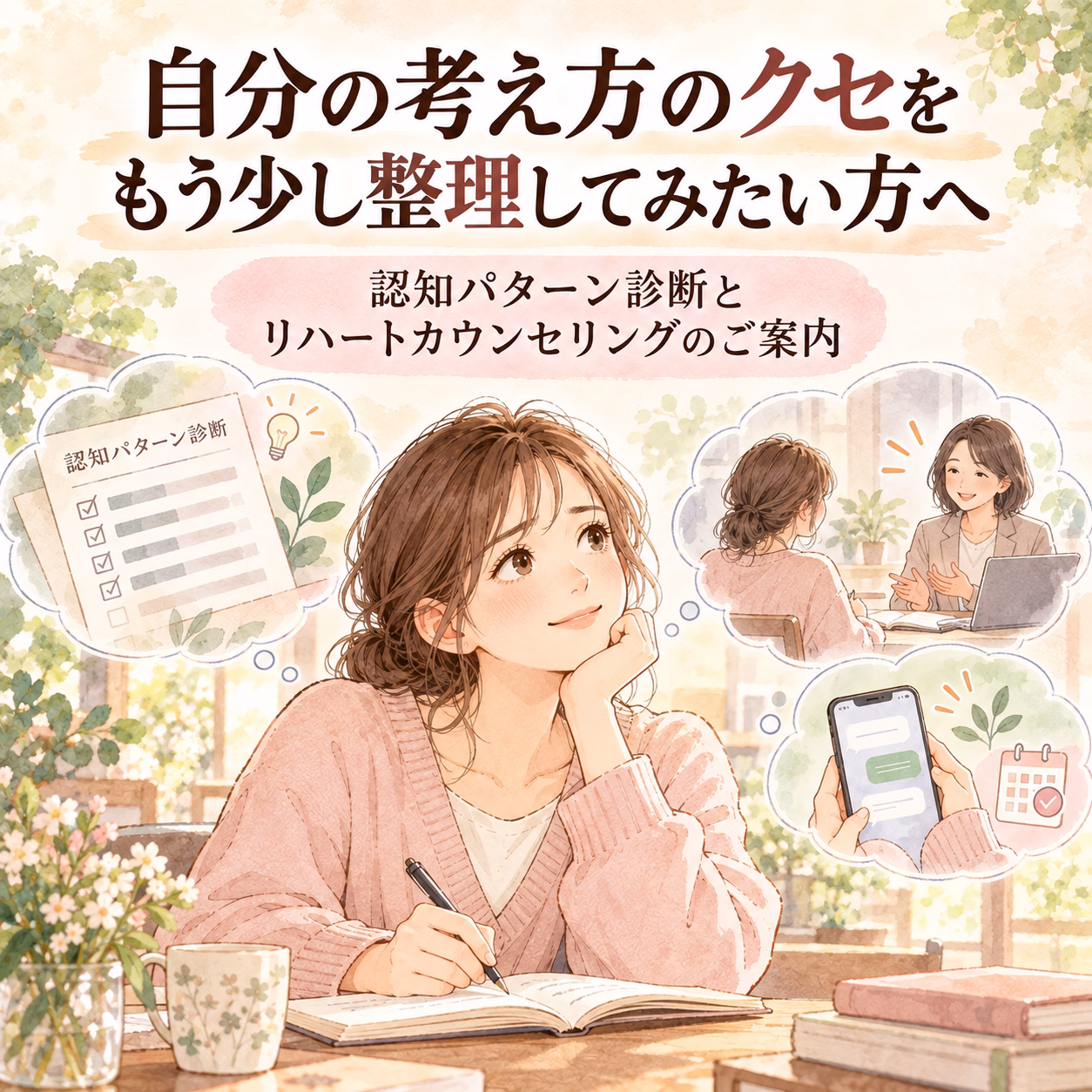 自分の「考え方のクセ」をもう少し整理してみたい方へ