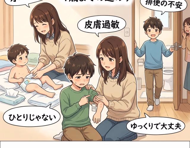 ASD・発達障害の息子が9歳までオムツが外れなかった日々｜皮膚過敏と排便介助を続けた母の体験談