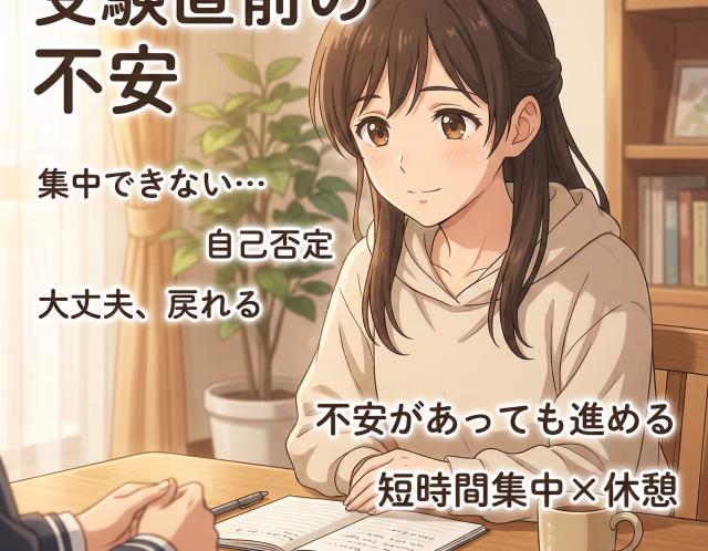 【受験生 相談事例】1月に入って急に勉強に集中できなくなった高校生｜不安と自己否定で手が止まった理由