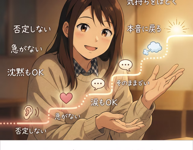 否定されない場所で本音を話せる理由｜涙も沈黙も受け止めてもらえた私の体験