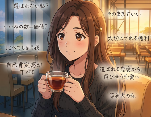 マッチングアプリで「選ばれない」と感じるあなたへ｜自己肯定感が下がる理由と抜け出す方法【20代女性の相談事例】