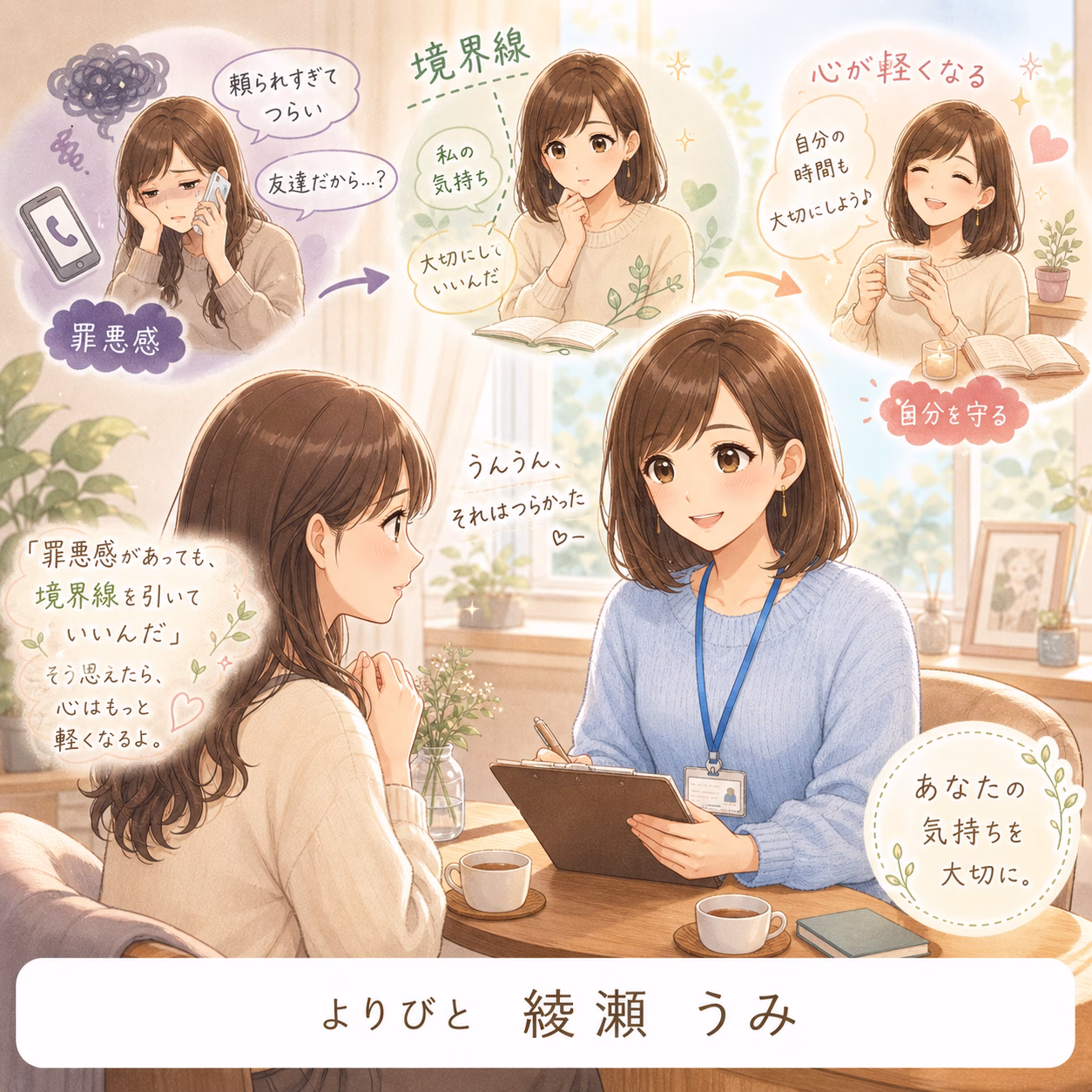 友達の愚痴を聞くのがつらい…頼られすぎる関係に境界線を引けた相談事例