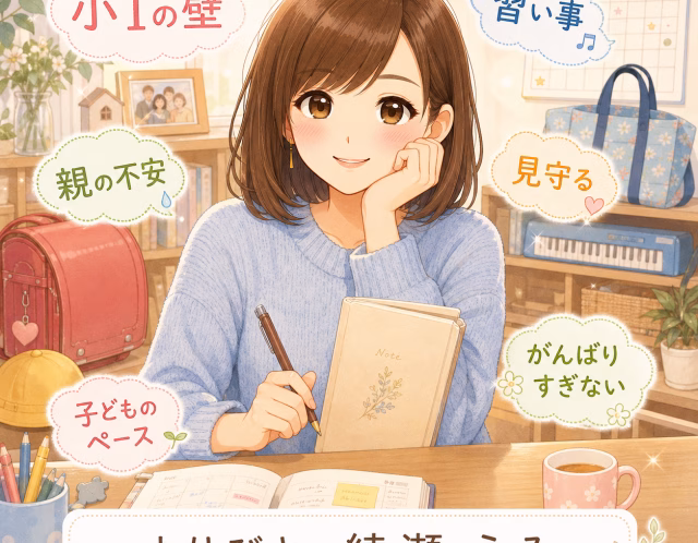 小1の壁が不安な親へ｜習い事を増やしすぎた私が気づいた、子どもの見守り方