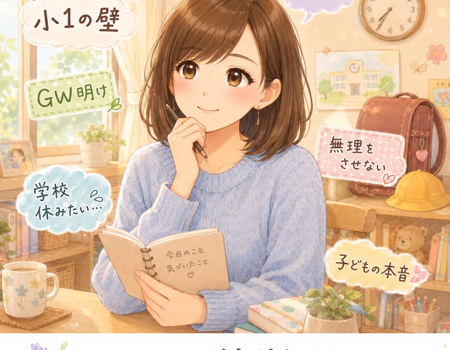 小1の壁で子どもが「学校を休みたい」と言った日｜親が無理をさせない勇気を持てた話