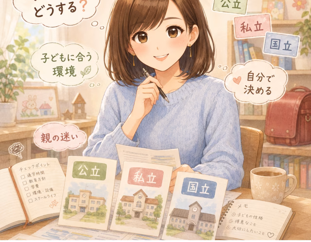 小学校選びで迷った私の体験談｜公立・私立・国立、子どもに合う就学先を考えた話