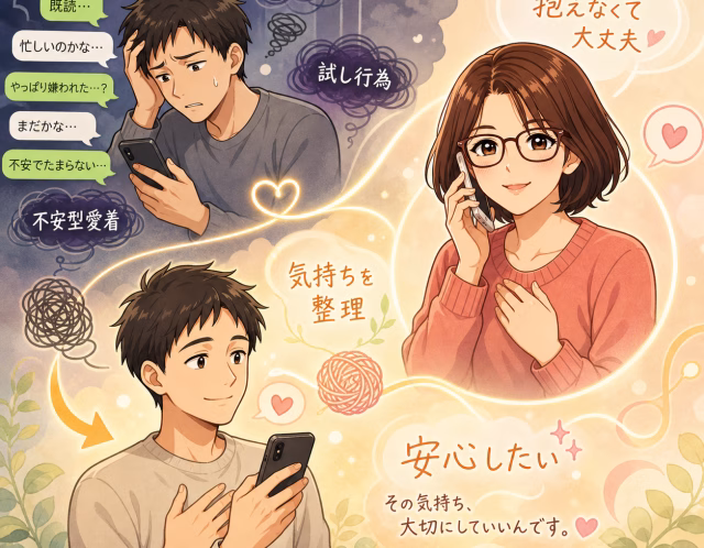 恋愛で試し行為がやめられない男性の相談事例｜不安型愛着と追いLINEに苦しんだ30代のケース