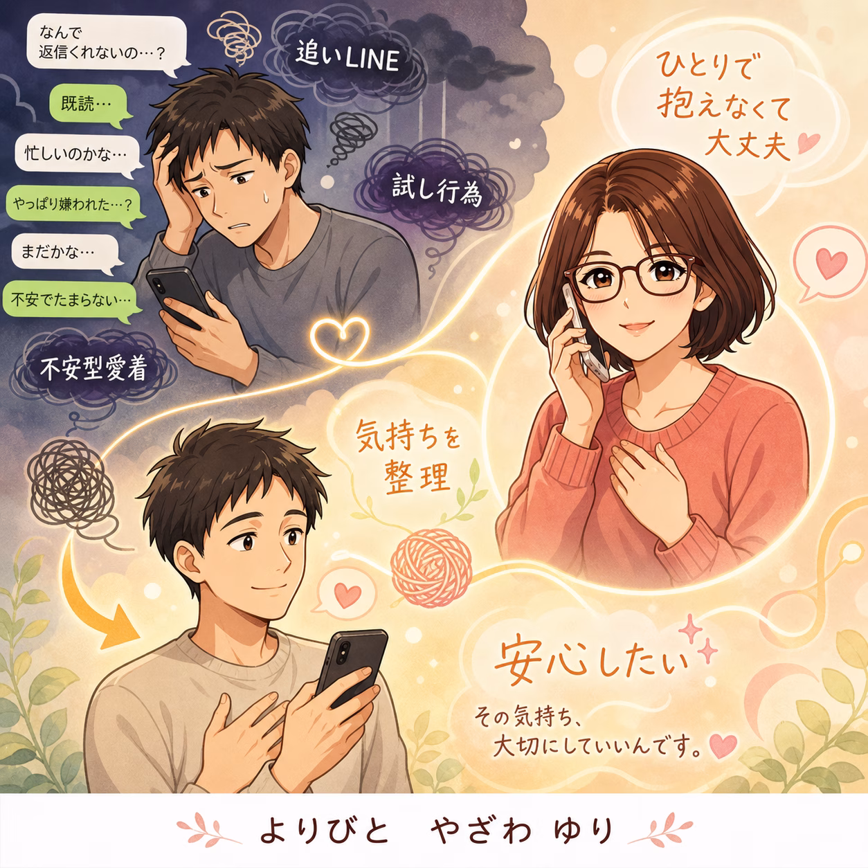 恋愛で試し行為がやめられない男性の相談事例｜不安型愛着と追いLINEに苦しんだ30代のケース