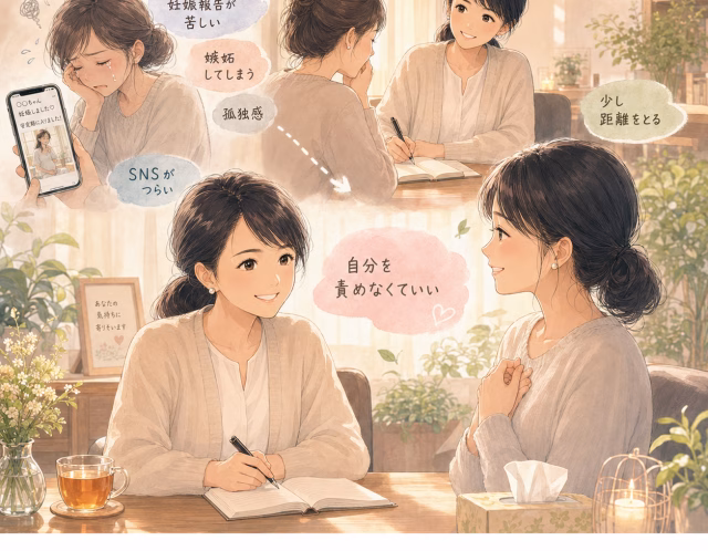 流産後、友人の妊娠・出産報告がつらい…嫉妬や孤独感を抱えた20代女性の相談事例
