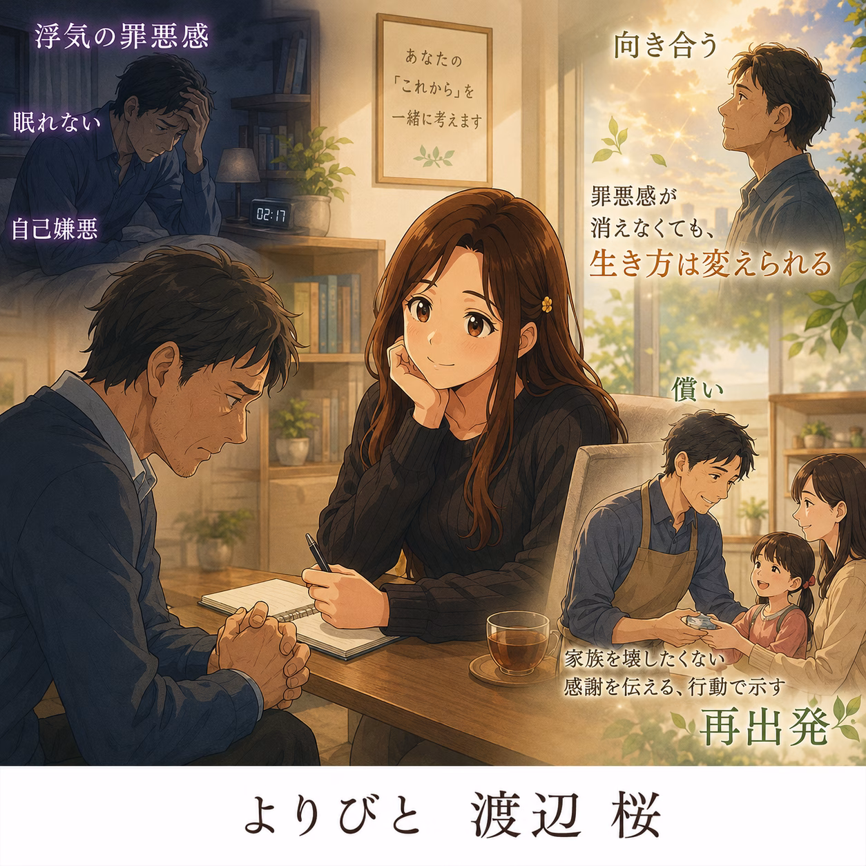 浮気の罪悪感で苦しい40代男性へ｜家族を壊したくない自分と向き合った相談事例