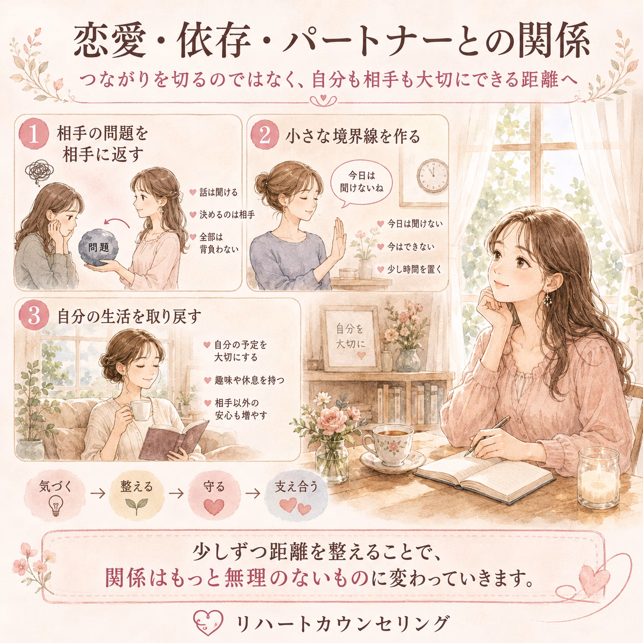 つながりを切るのではなく、自分も相手も大切にできる距離へ