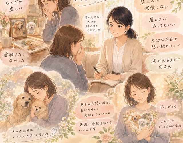 ペットロスで「もう飼えない」と感じる50代女性の相談事例｜愛犬との別れと虚しさに寄り添う時間