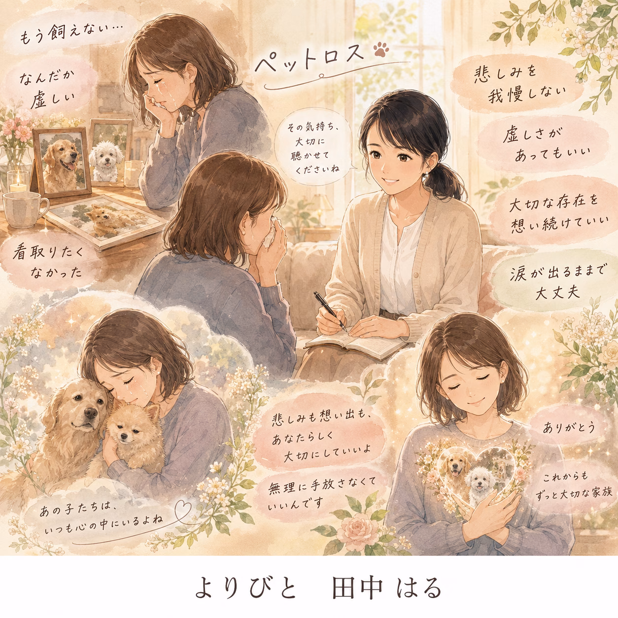 ペットロスで「もう飼えない」と感じる50代女性の相談事例｜愛犬との別れと虚しさに寄り添う時間