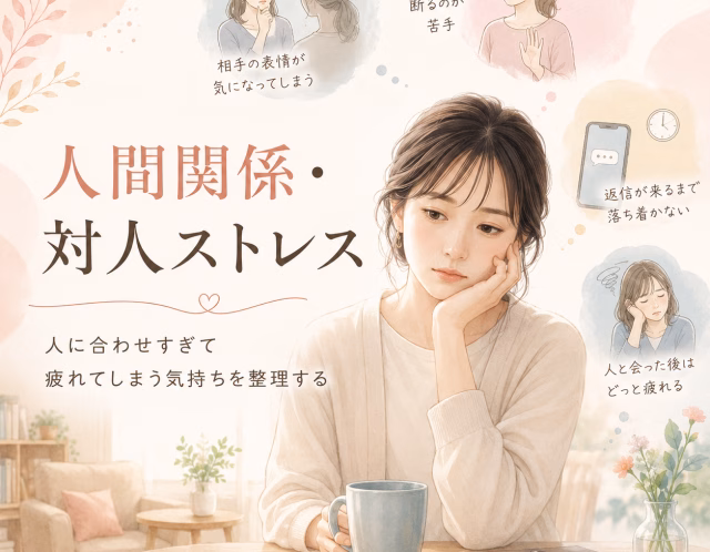 人間関係で疲れやすい方へ｜対人ストレスと考え方のクセを整理するカウンセリング