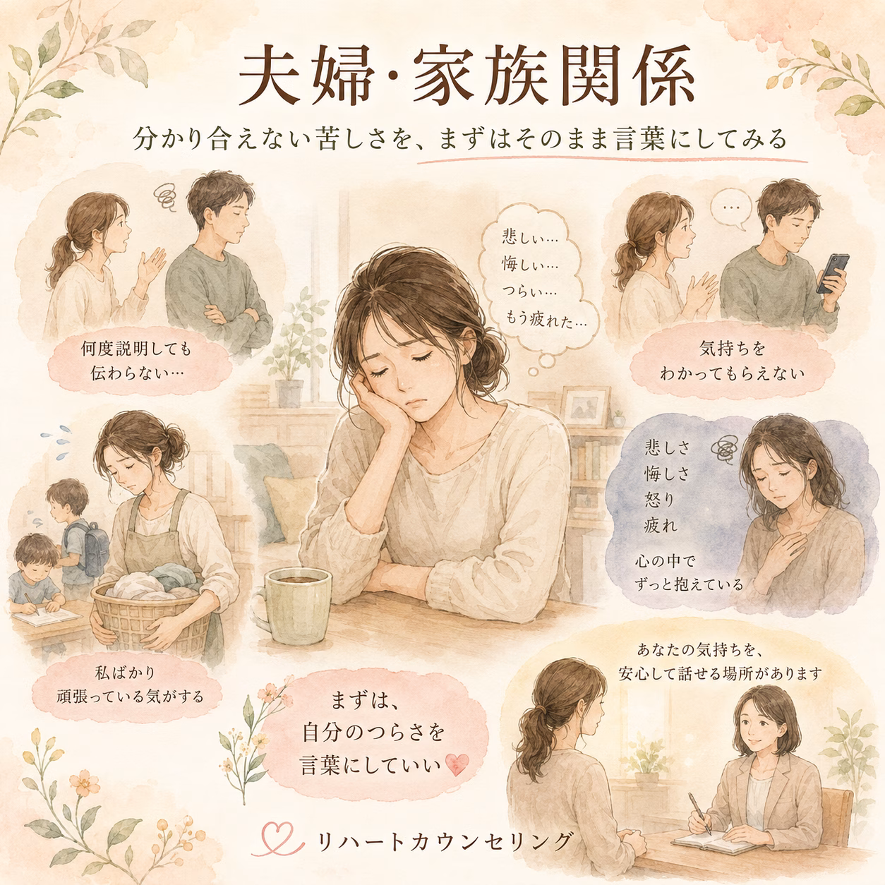 分かり合えない苦しさを、まずはそのまま言葉にしてみる