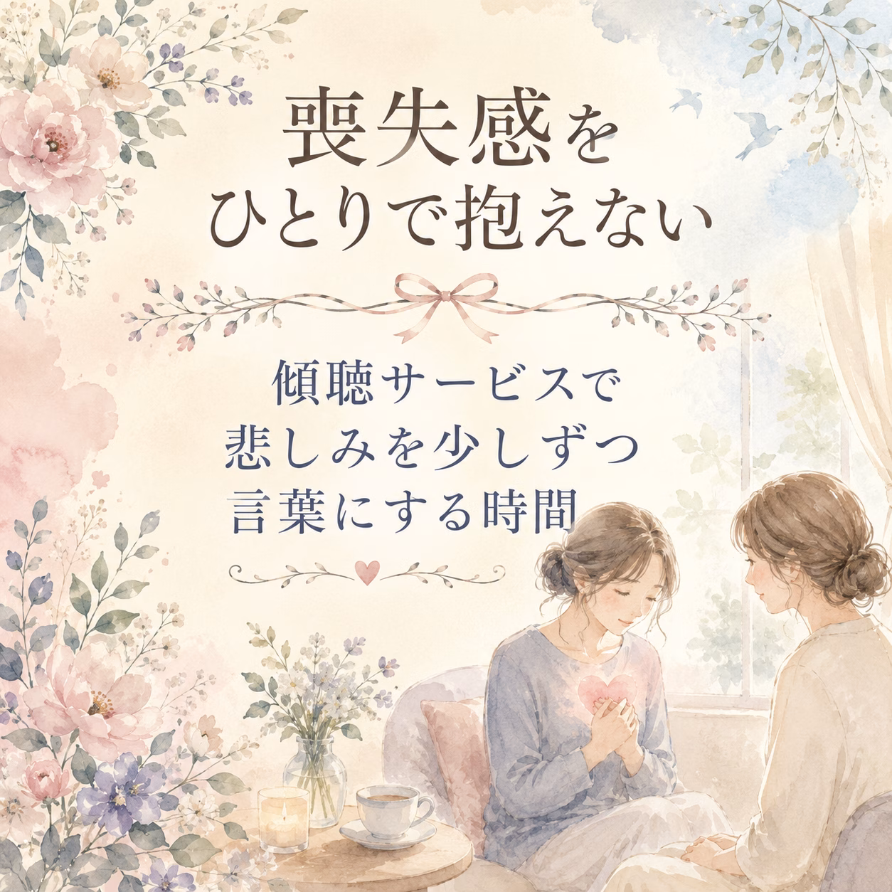 喪失感をひとりで抱えない｜傾聴サービスで悲しみを少しずつ言葉にする時間