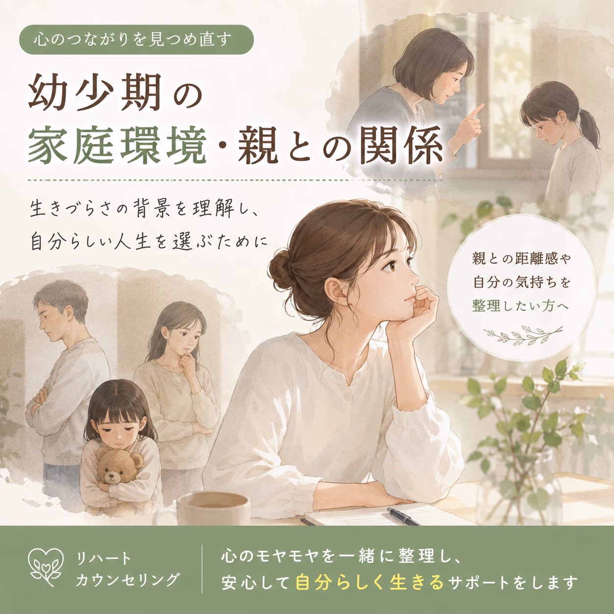 子どもの頃に抱えていた気持ちを、今の自分が受け止め直す