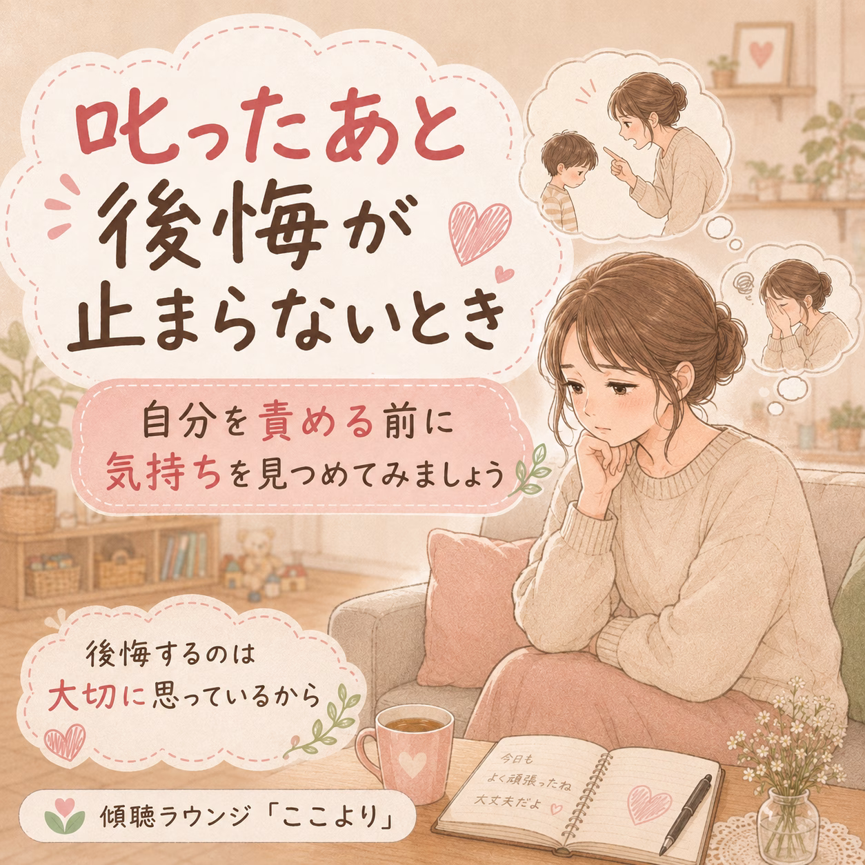 子どもを強く叱ったあと、後悔が止まらなくなるとき
