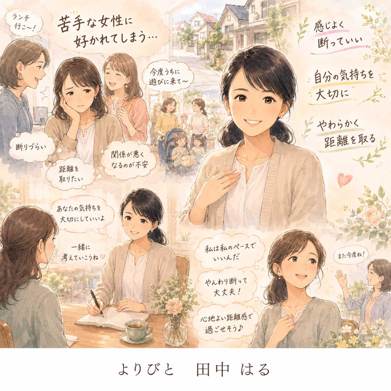 苦手な女性に好かれてしまう30代女性の相談事例｜職場・近所・ママ友との距離感に悩んだとき
