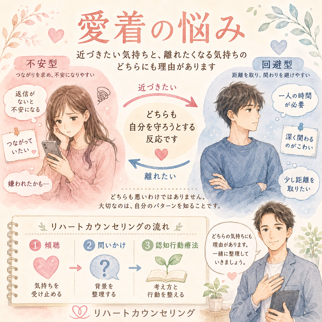 近づきたい気持ちと、離れたくなる気持ちのどちらにも理由があります