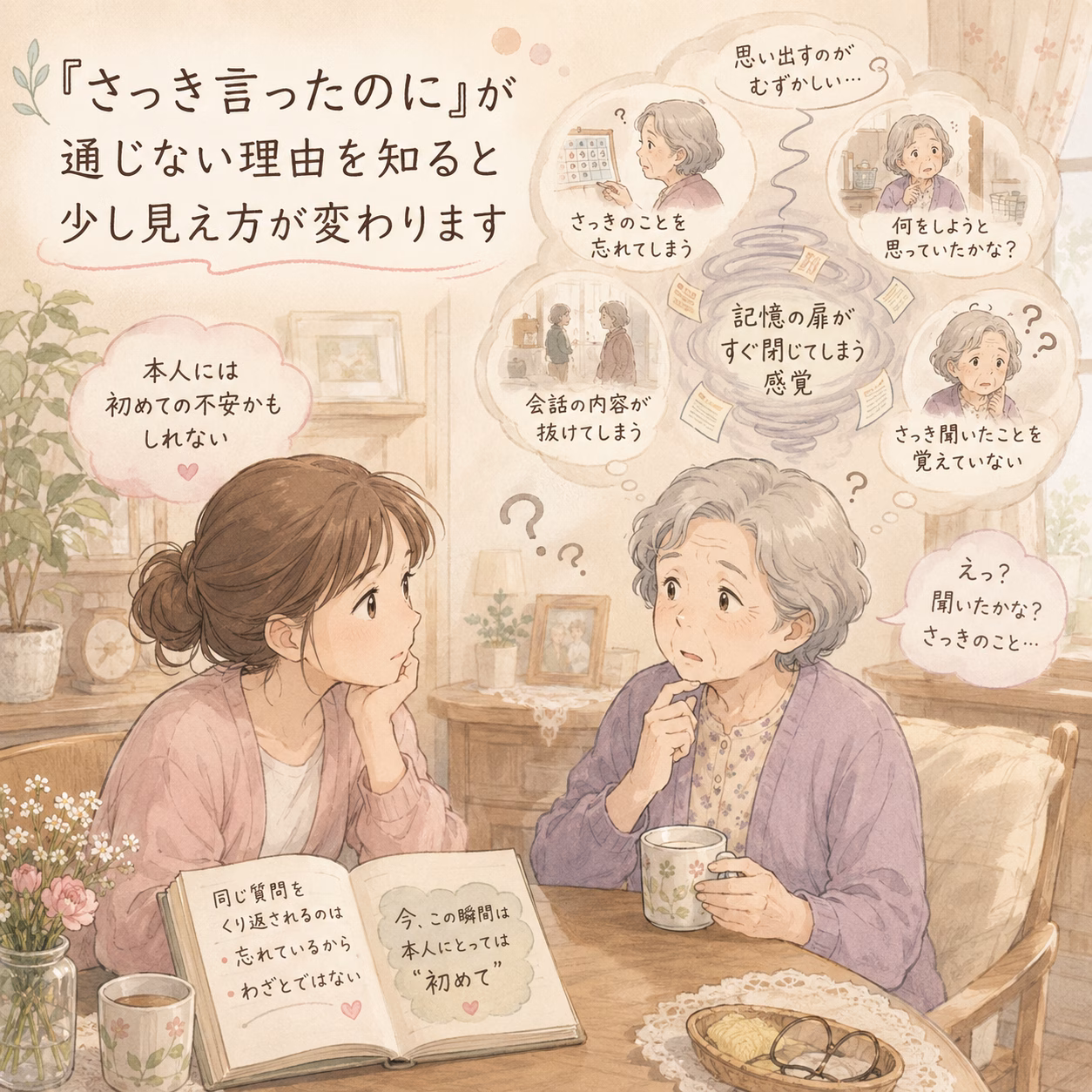 「さっき言ったのに」が通じない理由を知ると、少し見え方が変わります