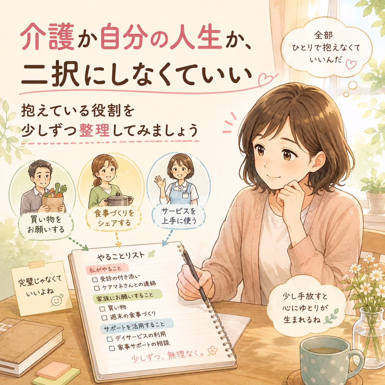 「介護か自分の人生か」の二択にしなくても大丈夫です
