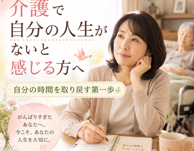 介護で自分の人生がないと感じる方へ｜自分の時間を取り戻す第一歩