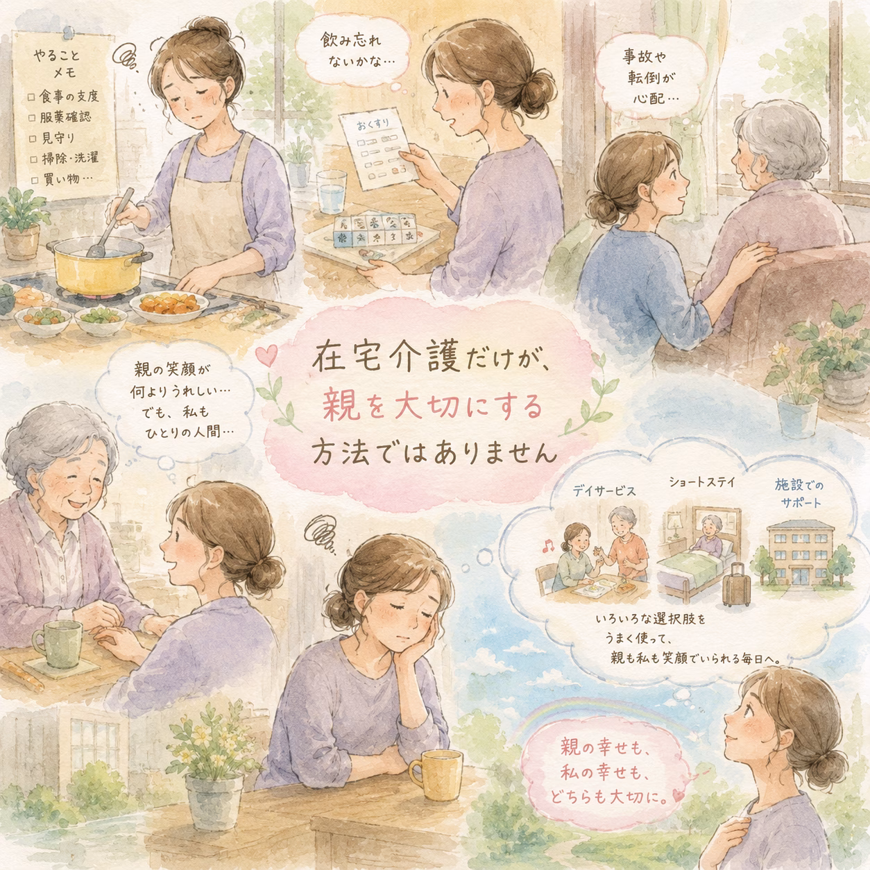 在宅介護を続けることだけが、親を大切にする方法ではありません