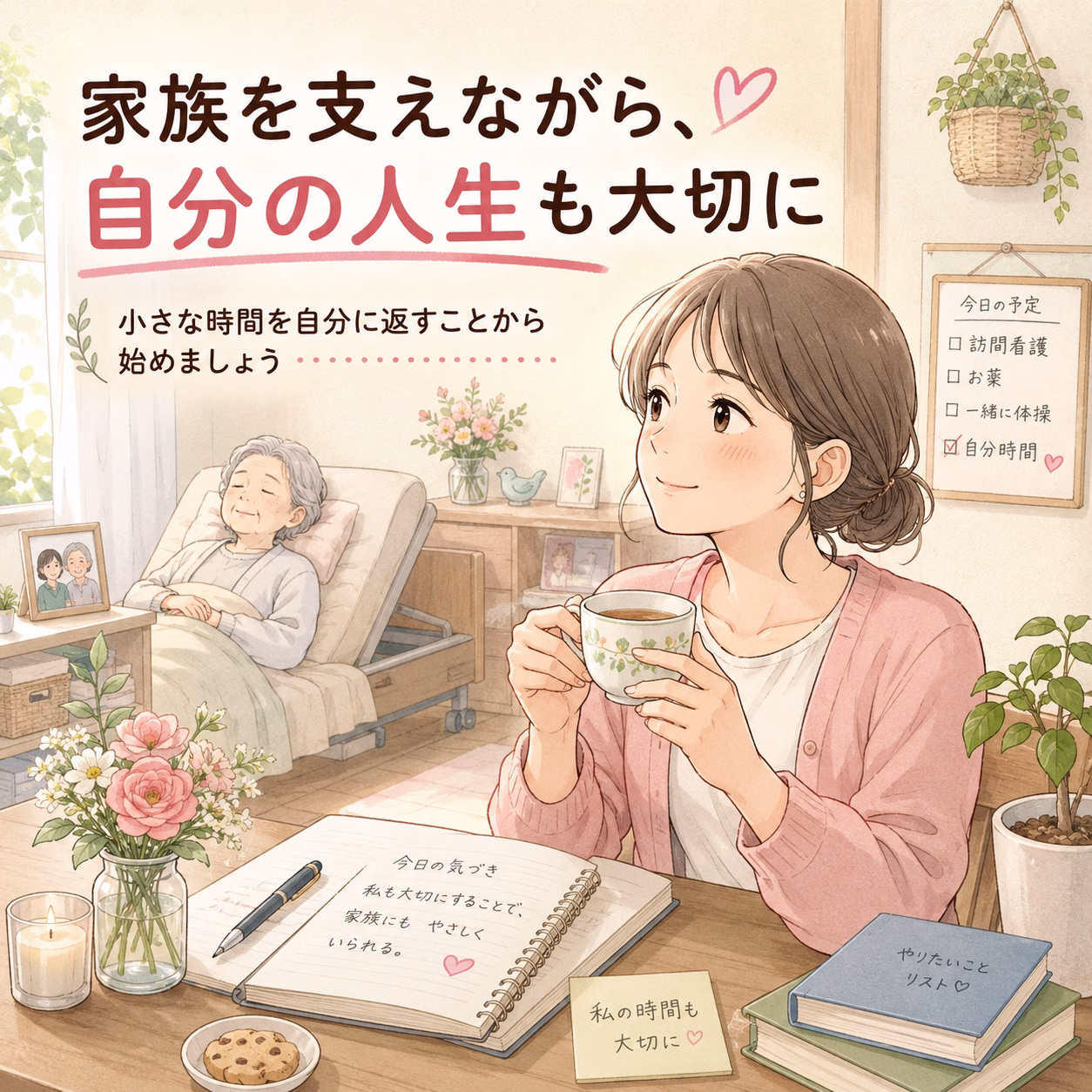家族を支えながら、私たち自身の人生も置き去りにしないことが大切です
