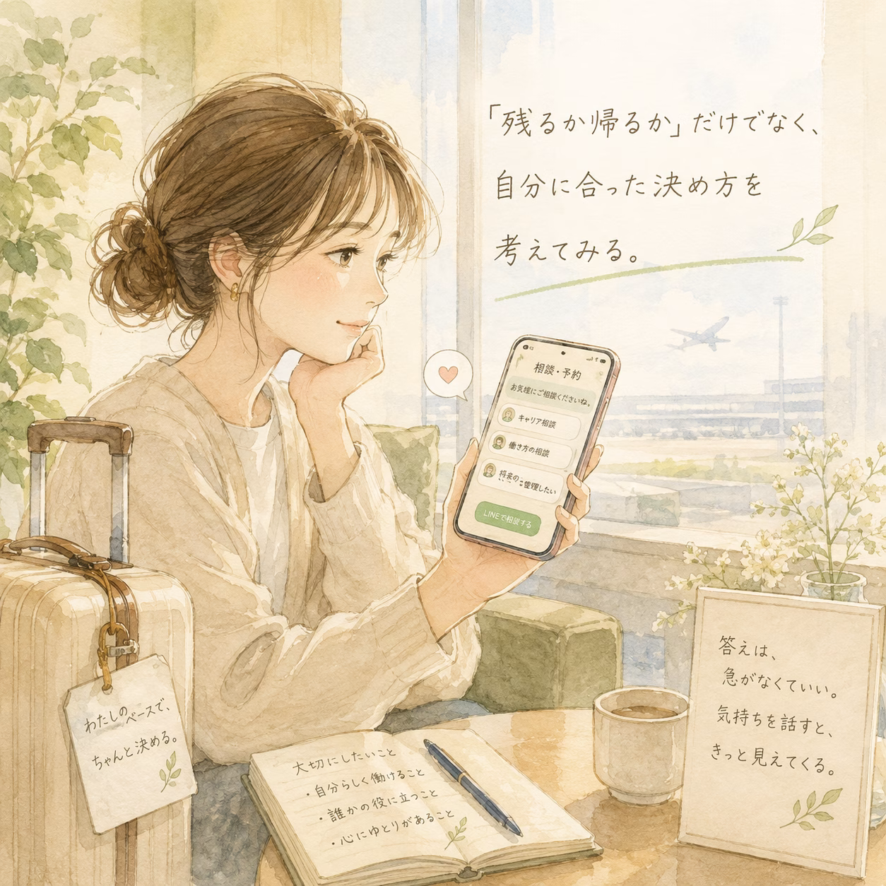 「残るか帰るか」だけでなく、自分に合った決め方を考えてみる