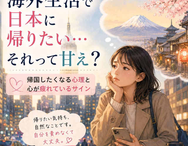海外生活で日本に帰りたいと思うのは甘え？帰国したくなる心理と心が疲れているサイン