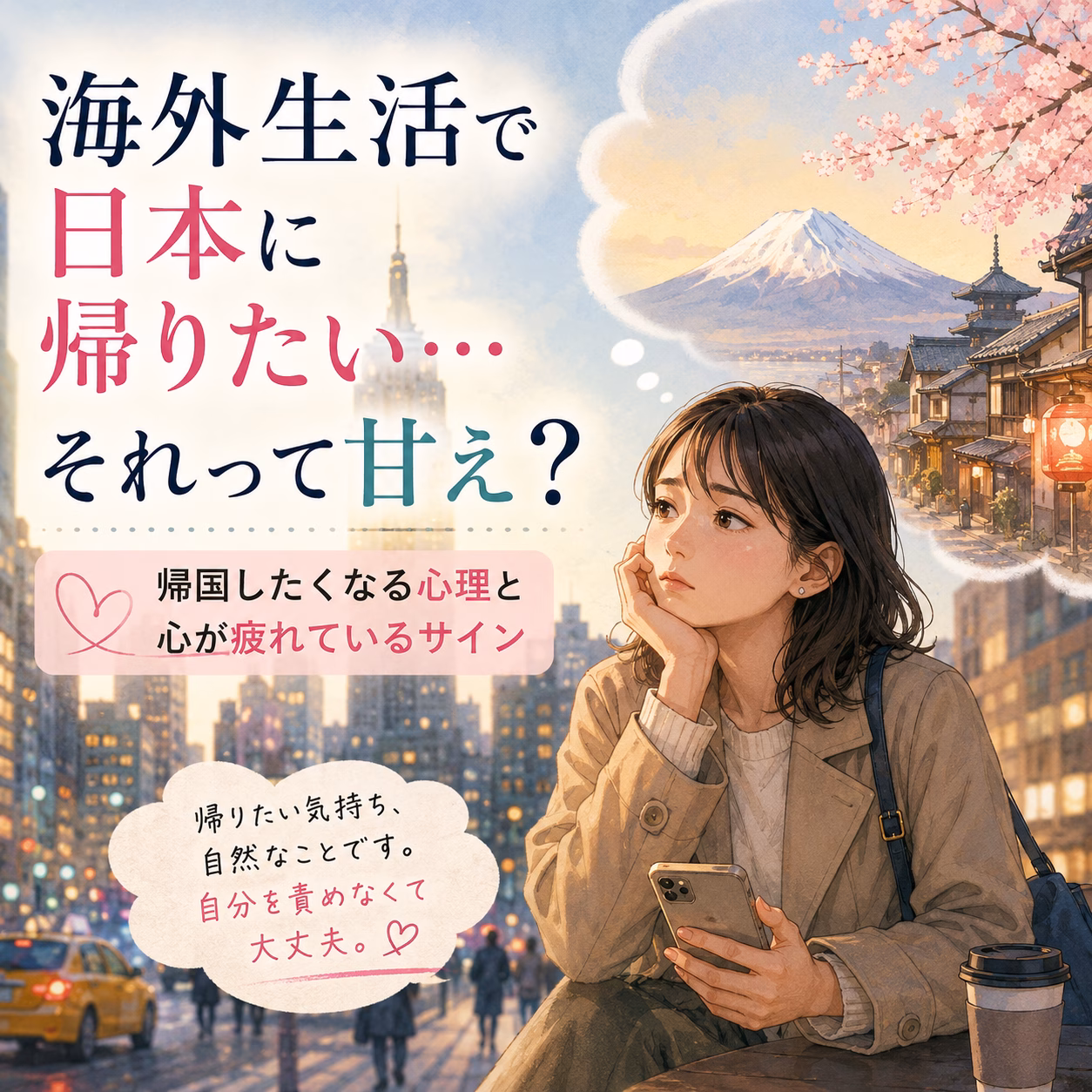 海外生活で日本に帰りたいと思うのは甘え？帰国したくなる心理と心が疲れているサイン