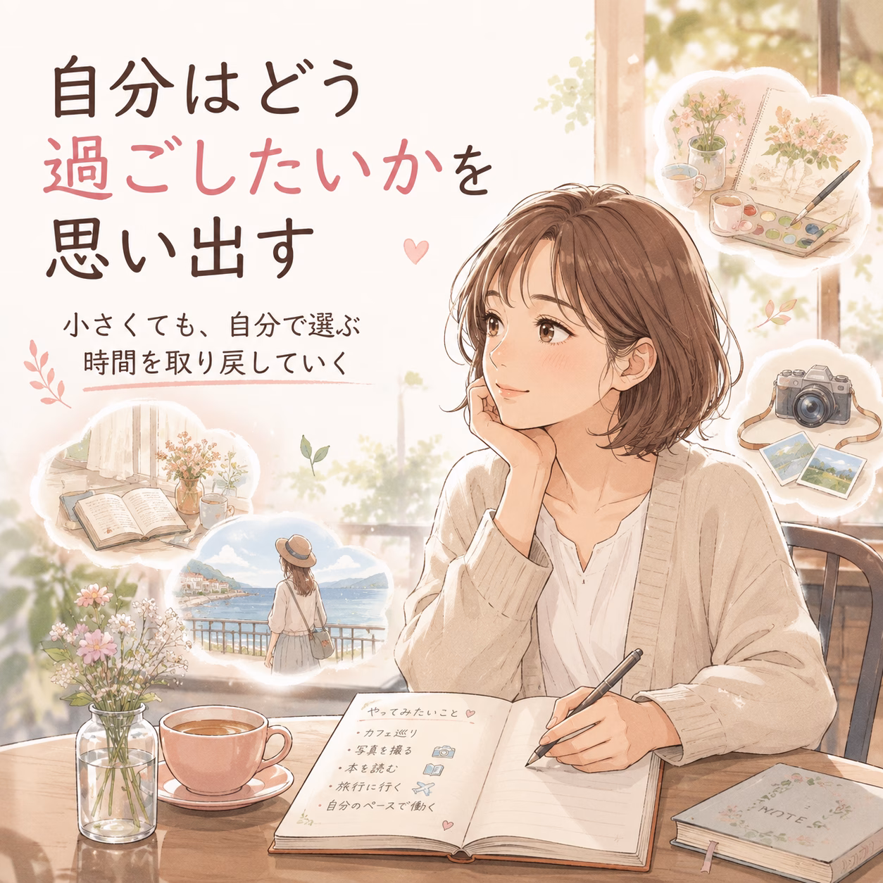 生活を取り戻す第一歩は、「自分はどう過ごしたいか」を思い出すことです
