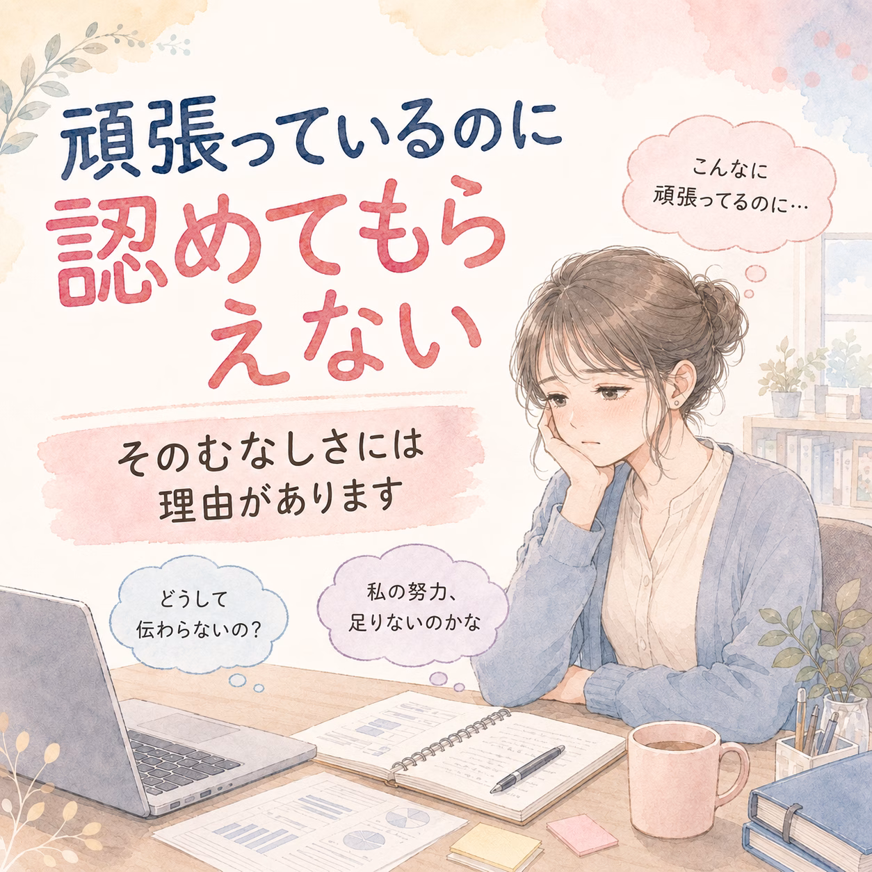 頑張っても評価されないと、少しずつ仕事がむなしく感じられるようになります