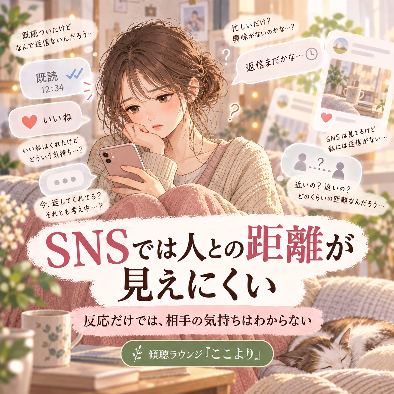 SNSでは人との距離が見えにくい