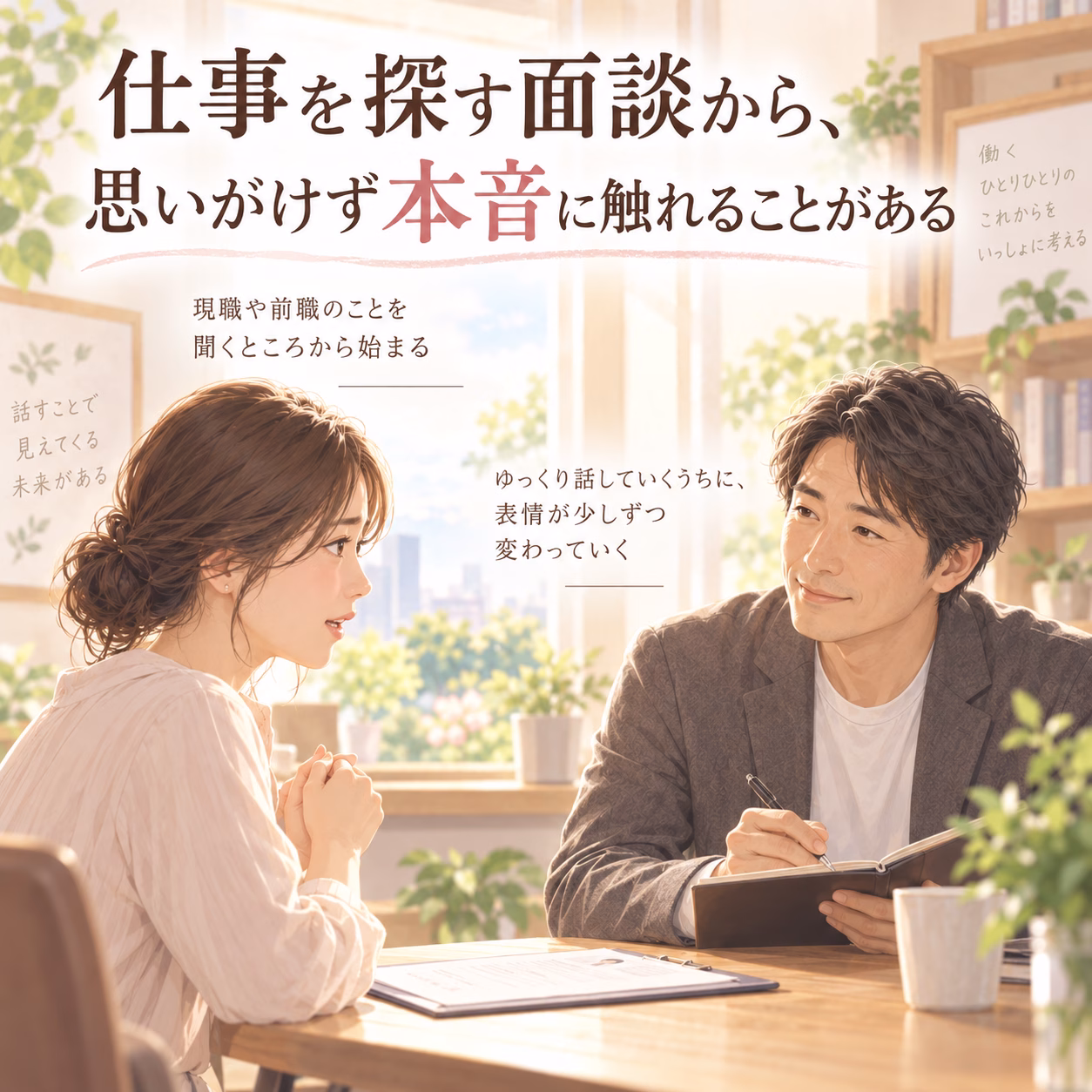 「仕事を探したい」という話の奥にあった、言葉にしてこなかった気持ち
